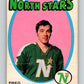 1971-72 O-Pee-Chee #128 Fred Barrett  RC Rookie Minnesota North Stars  8823