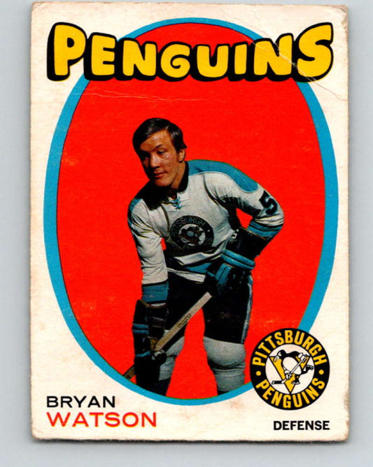 1971-72 O-Pee-Chee #132 Bryan Watson  Pittsburgh Penguins  8827