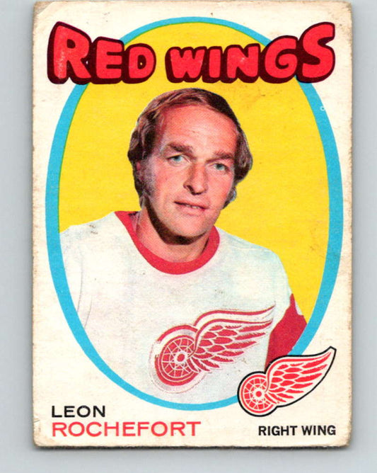 1971-72 O-Pee-Chee #135 Leon Rochefort  Detroit Red Wings  8830