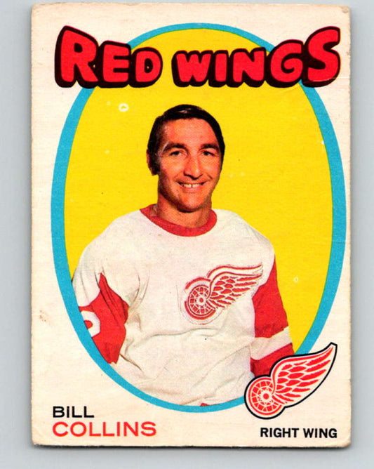 1971-72 O-Pee-Chee #139 Bill Collins  Detroit Red Wings  8834