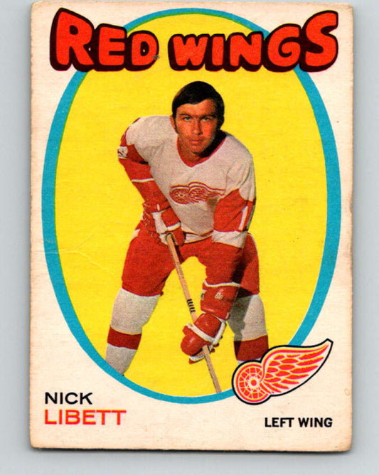 1971-72 O-Pee-Chee #140 Nick Libett  Detroit Red Wings  8835