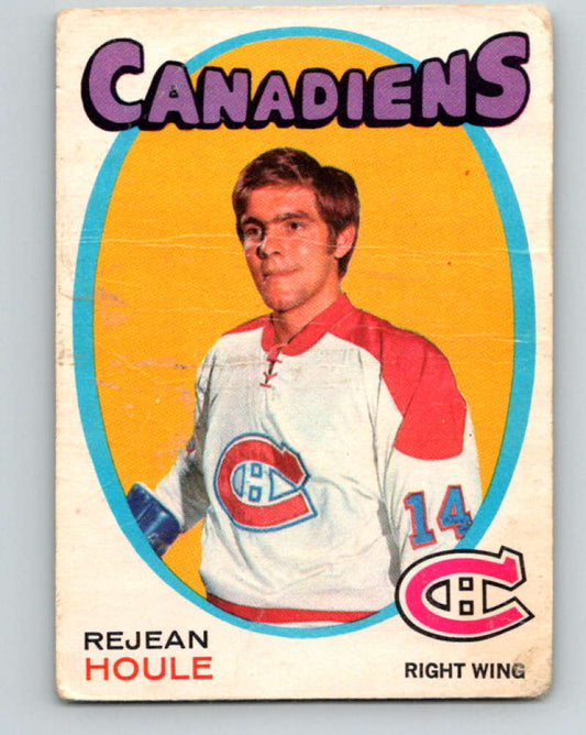 1971-72 O-Pee-Chee #147 Rejean Houle  Montreal Canadiens  8842