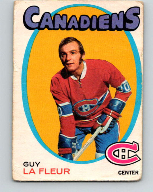 1971-72 O-Pee-Chee #148 Guy Lafleur UER  RC Rookie Montreal Canadiens  8843