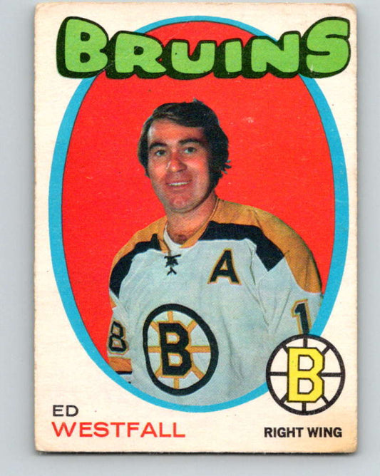 1971-72 O-Pee-Chee #169 Ed Westfall  Boston Bruins  8864 Image 1