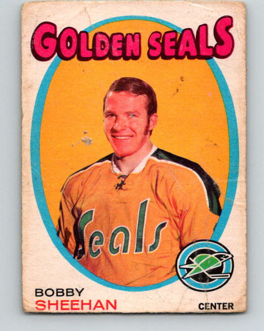 1971-72 O-Pee-Chee #177 Bobby Sheehan  RC Rookie California Golden Seals  8872 Image 1