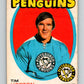 1971-72 O-Pee-Chee #186 Tim Horton  Pittsburgh Penguins  8881
