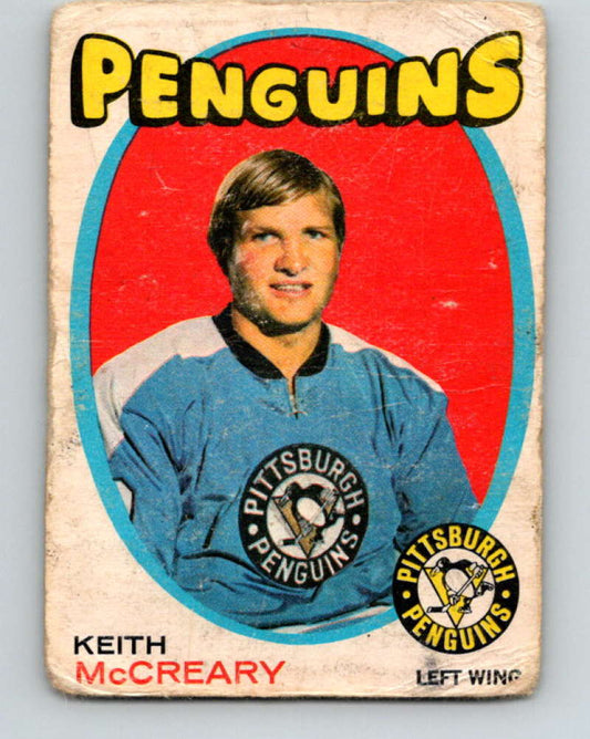 1971-72 O-Pee-Chee #188 Keith McCreary  Pittsburgh Penguins  8883 Image 1