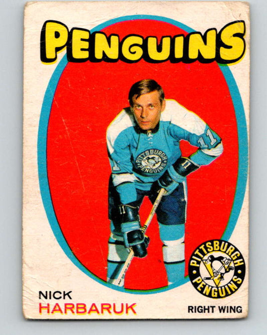 1971-72 O-Pee-Chee #191 Nick Harbaruk  RC Rookie  Penguins  8886 Image 1