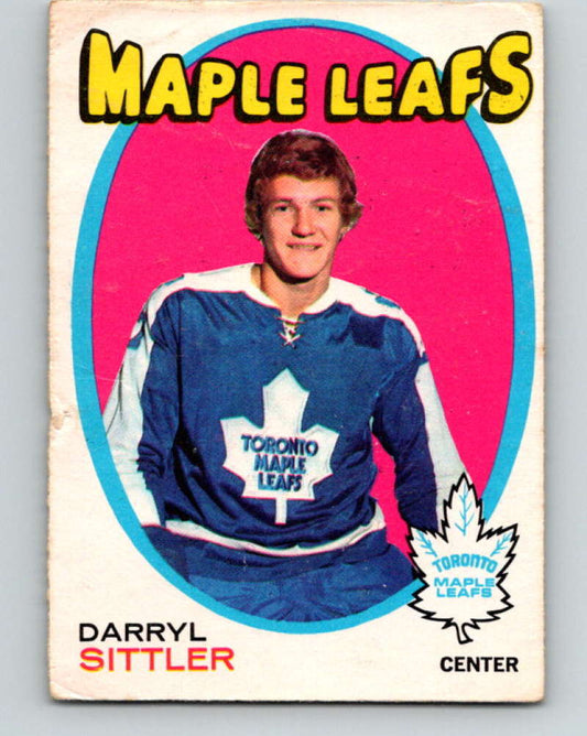 1971-72 O-Pee-Chee #193 Darryl Sittler  Toronto Maple Leafs  8888