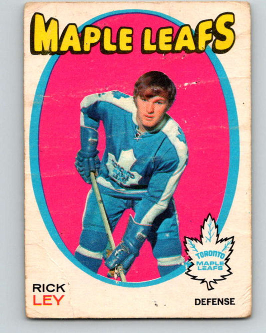 1971-72 O-Pee-Chee #194 Rick Ley  Toronto Maple Leafs  8889 Image 1