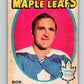 1971-72 O-Pee-Chee #196 Bob Baun  Toronto Maple Leafs  8891 Image 1