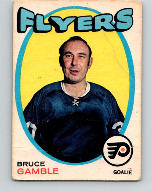 1971-72 O-Pee-Chee #201 Bruce Gamble  Philadelphia Flyers  8896 Image 1
