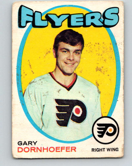 1971-72 O-Pee-Chee #202 Gary Dornhoefer  Philadelphia Flyers  8897 Image 1