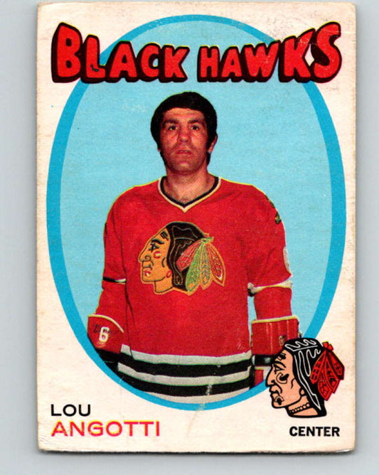 1971-72 O-Pee-Chee #212 Lou Angotti  Chicago Blackhawks  8907 Image 1