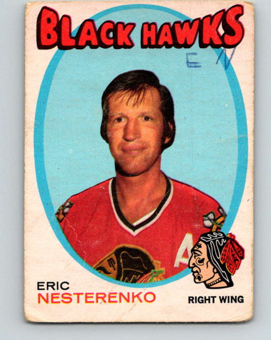 1971-72 O-Pee-Chee #213 Eric Nesterenko  Chicago Blackhawks  8908 Image 1