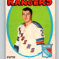 1971-72 O-Pee-Chee #217 Pete Stemkowski  New York Rangers  8912 Image 1