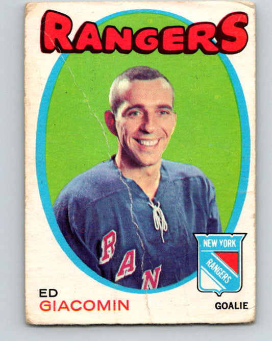1971-72 O-Pee-Chee #220 Ed Giacomin  New York Rangers  8915 Image 1