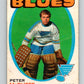 1971-72 O-Pee-Chee #225 Peter McDuffe  RC Rookie St. Louis Blues  8920