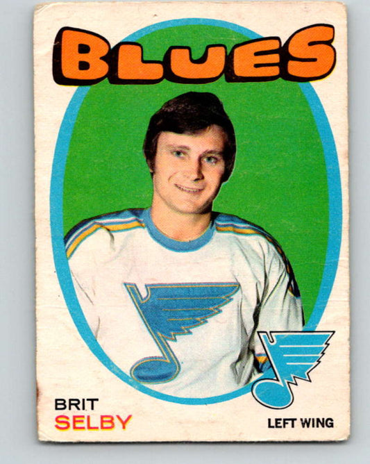 1971-72 O-Pee-Chee #226 Brit Selby  St. Louis Blues  8921 Image 1