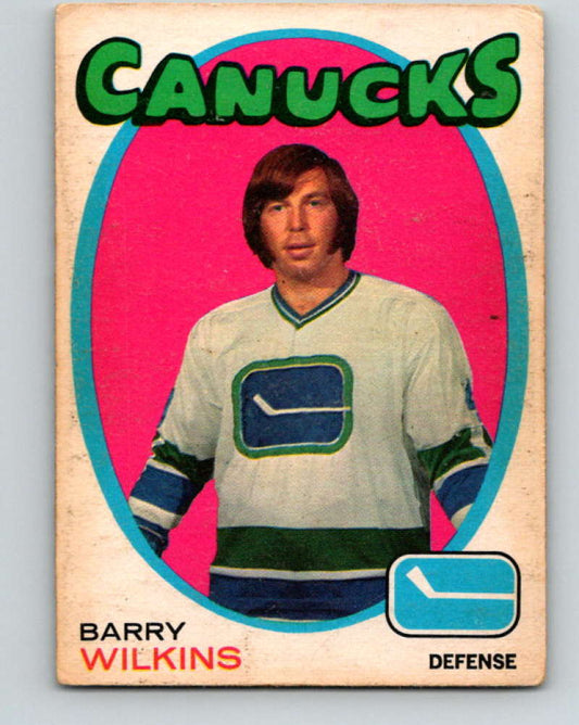 1971-72 O-Pee-Chee #230 Barry Wilkins  RC Rookie Canucks  8925 Image 1