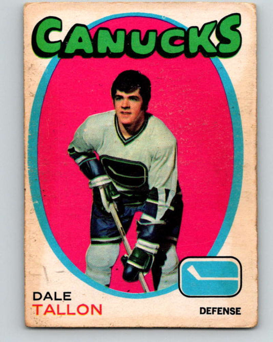 1971-72 O-Pee-Chee #234 Dale Tallon  Vancouver Canucks  8929 Image 1