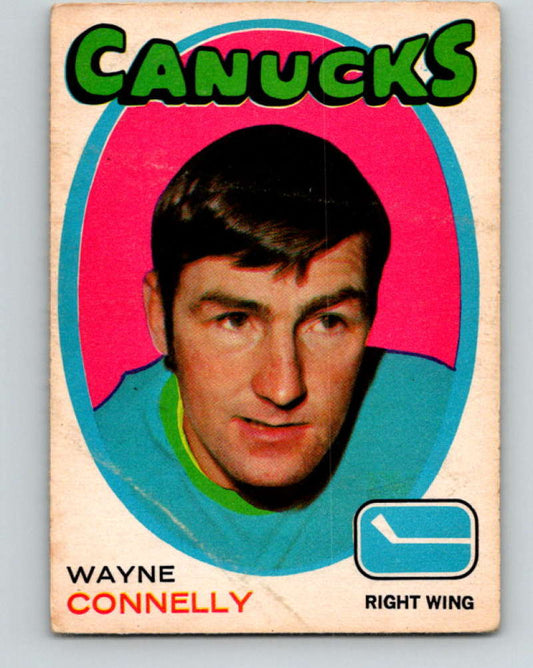 1971-72 O-Pee-Chee #237 Wayne Connelly  Vancouver Canucks  8932 Image 1