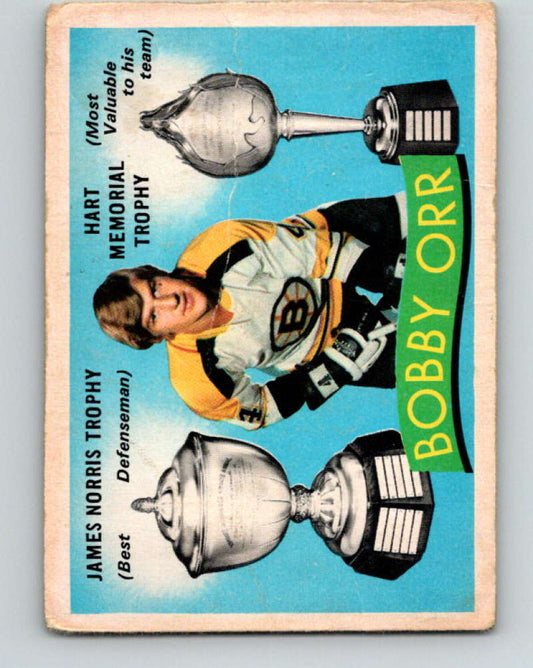 1971-72 O-Pee-Chee #245 Bobby Orr TR  Boston Bruins  8940