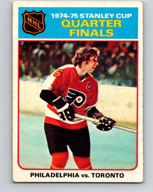 1975-76 O-Pee-Chee #7 Quarter Finals  Philadelphia Flyers/Toronto Maple Leafs  9230