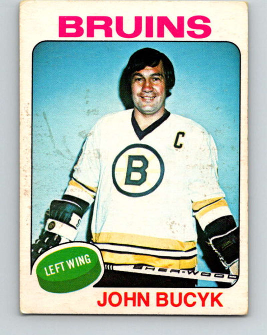1975-76 O-Pee-Chee #9 Johnny Bucyk  Boston Bruins  9232 Image 1