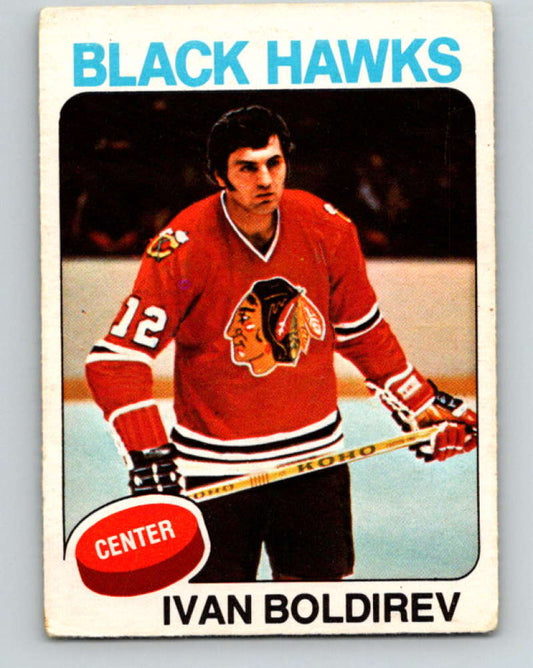 1975-76 O-Pee-Chee #12 Ivan Boldirev  Chicago Blackhawks  9235