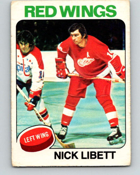 1975-76 O-Pee-Chee #13 Nick Libett  Detroit Red Wings  9236