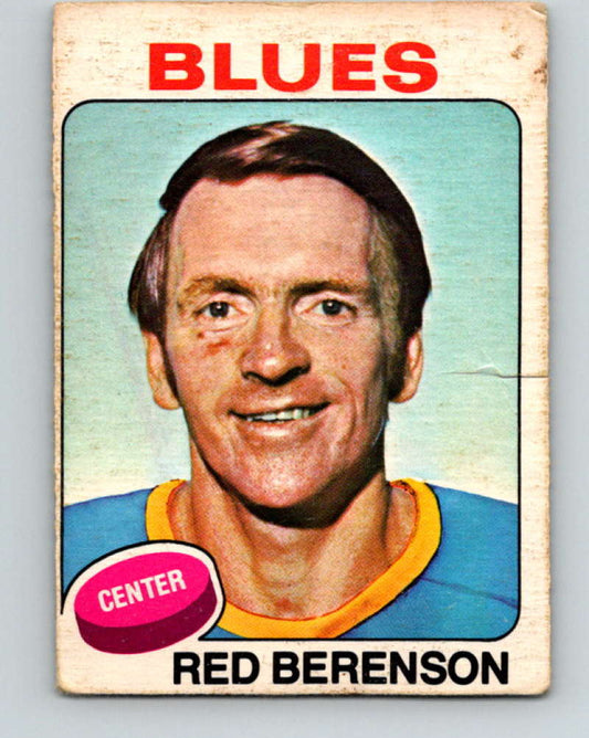 1975-76 O-Pee-Chee #22 Red Berenson  St. Louis Blues  9245 Image 1