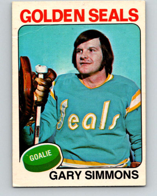 1975-76 O-Pee-Chee #29 Gary Simmons  California Golden Seals  9252