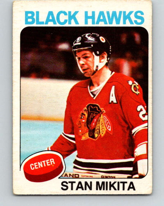 1975-76 O-Pee-Chee #30 Stan Mikita  Chicago Blackhawks  9253