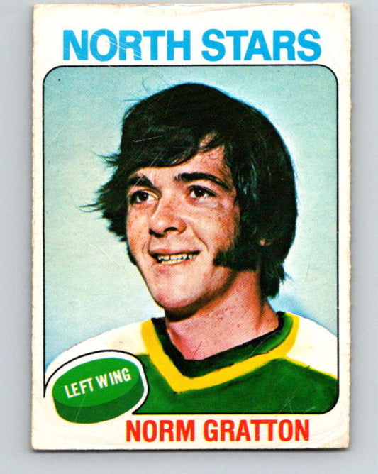 1975-76 O-Pee-Chee #34 Norm Gratton  Minnesota North Stars  9257 Image 1