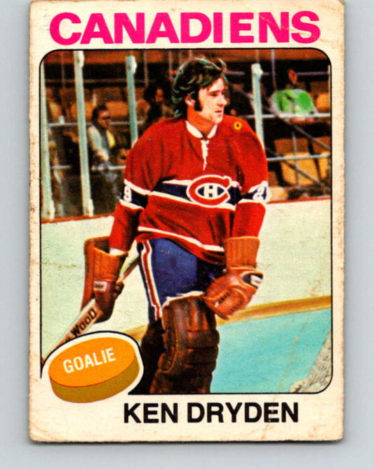 1975-76 O-Pee-Chee #35 Ken Dryden  Montreal Canadiens  9258