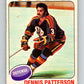 1975-76 O-Pee-Chee #51 Dennis Patterson  RC Rookie Kansas City Scouts  9274