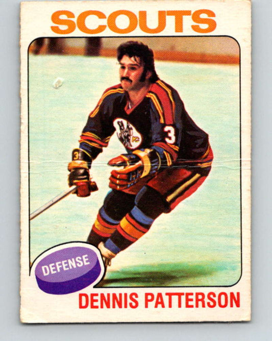 1975-76 O-Pee-Chee #51 Dennis Patterson  RC Rookie Kansas City Scouts  9274
