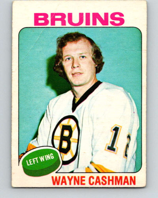 1975-76 O-Pee-Chee #63 Wayne Cashman  Boston Bruins  9286