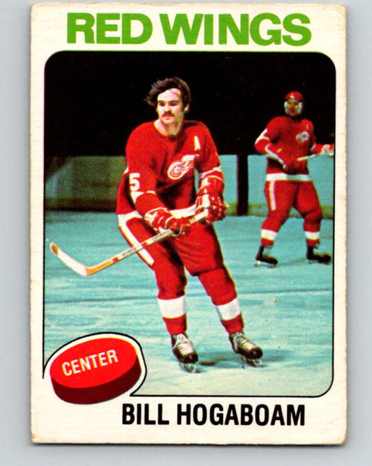 1975-76 O-Pee-Chee #67 Bill Hogaboam  Detroit Red Wings  9290