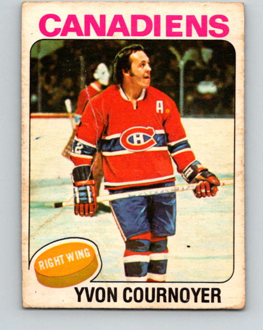 1975-76 O-Pee-Chee #70 Yvan Cournoyer  Montreal Canadiens  9293