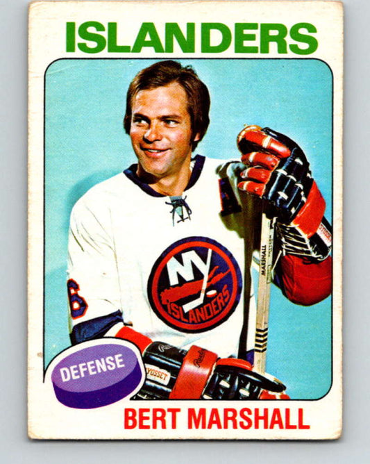 1975-76 O-Pee-Chee #72 Bert Marshall  New York Islanders  9295 Image 1
