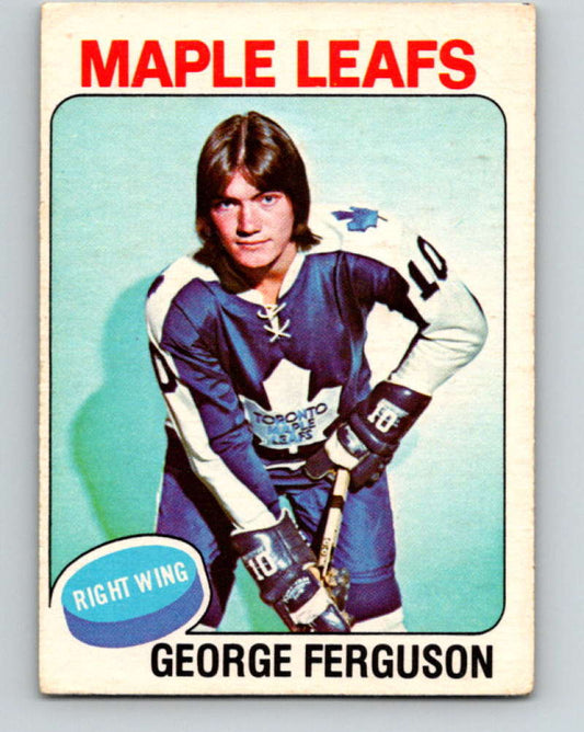 1975-76 O-Pee-Chee #77 George Ferguson  Toronto Maple Leafs  9300