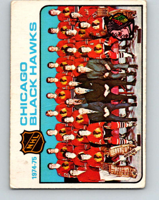 1975-76 O-Pee-Chee #84 Chicago Blackhawks CL  Chicago Blackhawks  9307