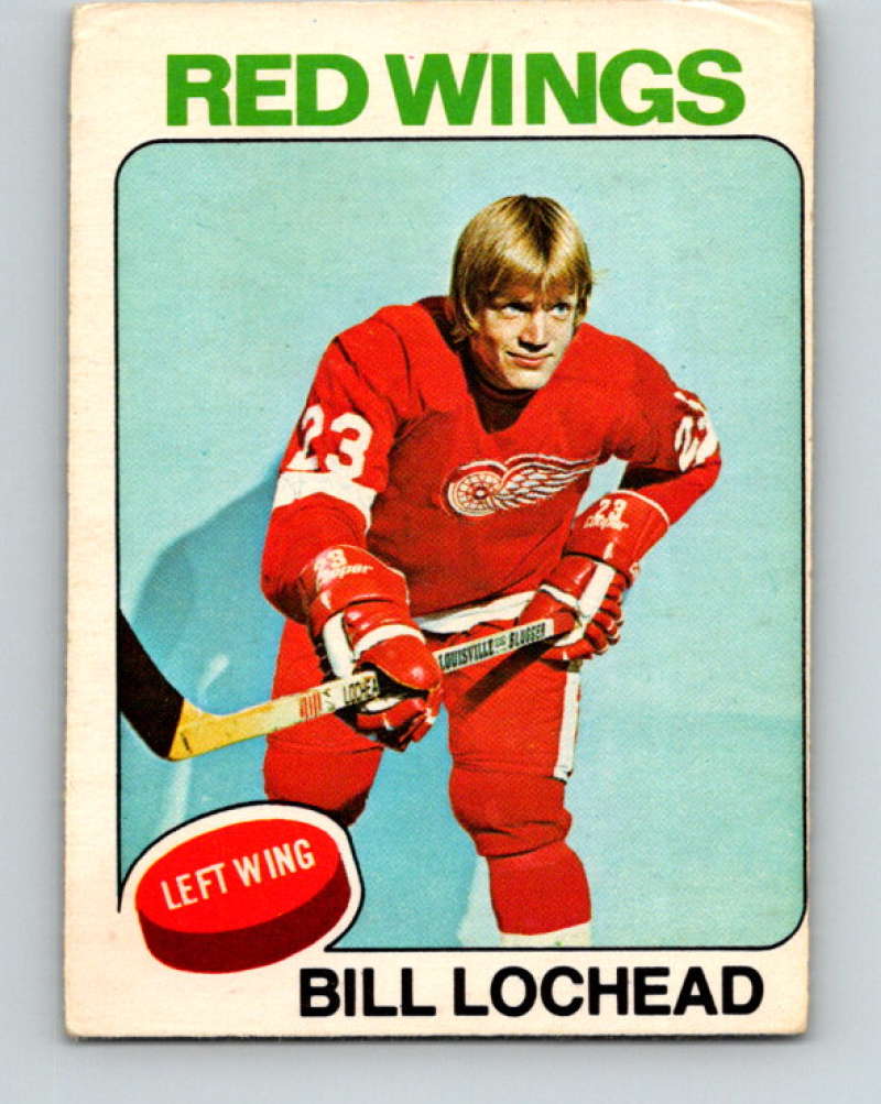 1975-76 O-Pee-Chee #103 Bill Lochead  Detroit Red Wings  9326