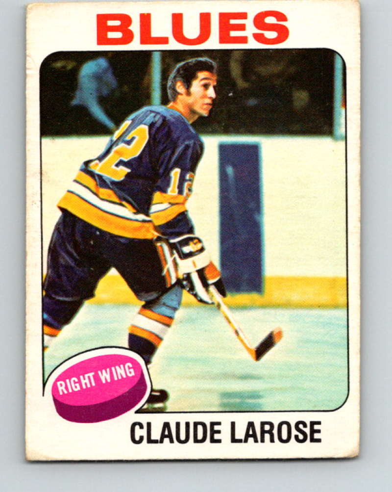 1975-76 O-Pee-Chee #112 Claude Larose  St. Louis Blues  9335