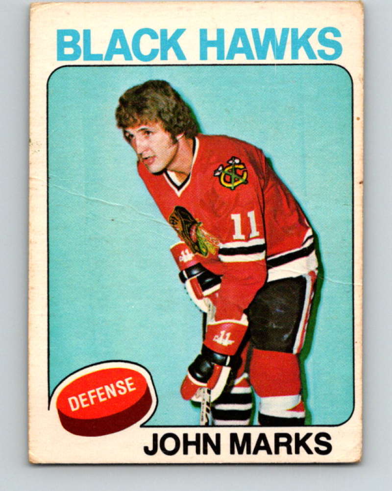 1975-76 O-Pee-Chee #121 John Marks  Chicago Blackhawks  9344