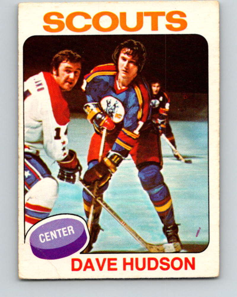 1975-76 O-Pee-Chee #122 Dave Hudson  Kansas City Scouts  9345