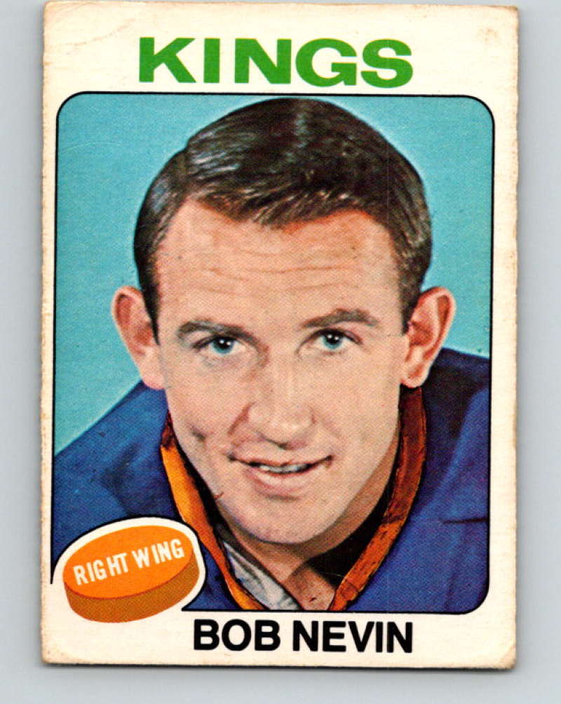1975-76 O-Pee-Chee #123 Bob Nevin  Los Angeles Kings  9346