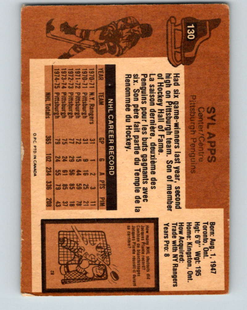 1975-76 O-Pee-Chee #131 Bob Plager  St. Louis Blues  9354
